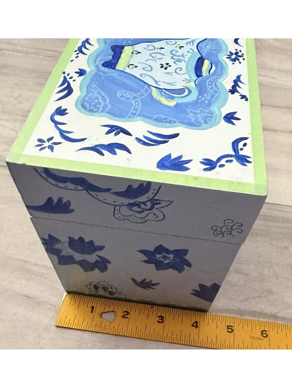 Hallmark Recipe Box By Kimberly Hodges Blue Green Teapot Design